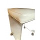 1970s Postmodern Waterfall Lucite Vanity Stool by Akko (With Leather Seat)