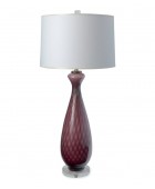 Pair of Purple Murano Glass Lamps